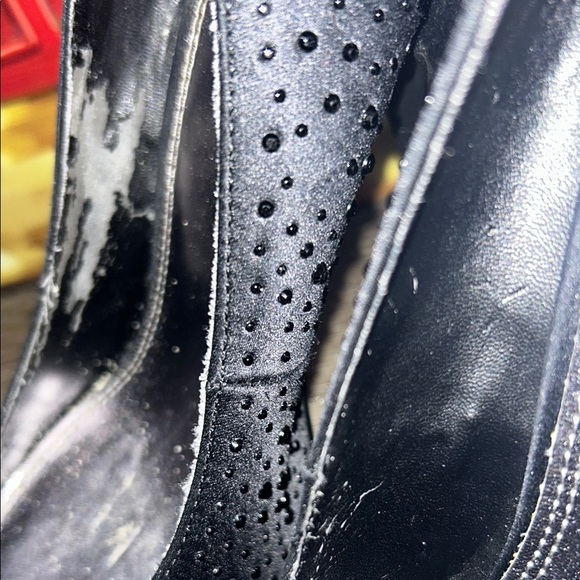 Bakers Black Glitter Platform Heels - Picture 12 of 12